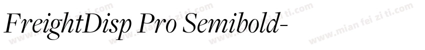 FreightDisp Pro Semibold字体转换